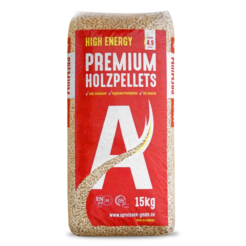 1 High Energy Premium Holzpellets aus Bayern – Sackware auf Palette – Bild 1