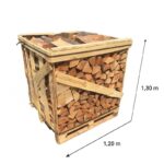 Brennholz Buche 1,6 SRM (1 RM) Palette – Kammergetrocknet 25 cm – Bild 2