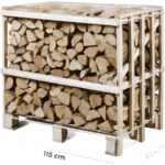 Brennholz Hartholz-Mix 1 RM Palette – Natürlich Getrocknet 30 cm Restfeuchte unter 18 %