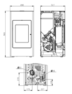 Pelletofen Haas und Sohn HSP 2.cube 8,6 kW – Würfeldesign – Bild 3
